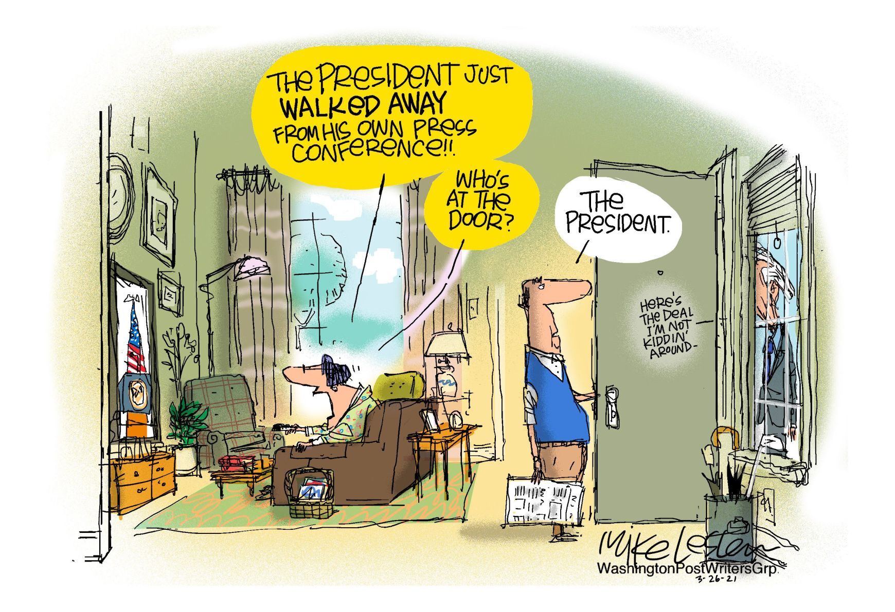 Mike Lester cartoon